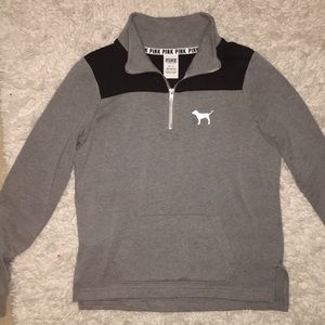 Pink 1/4 zip sweatshirt- XS